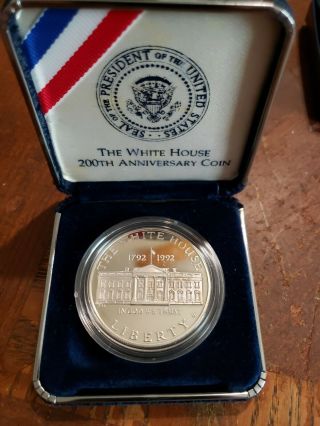1992 - W Proof White House 200th Anniversary Silver Dollar Coin
