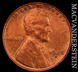 1935 - S Lincoln Wheat Cent - Choice Brilliant Uncirculated Nr1886