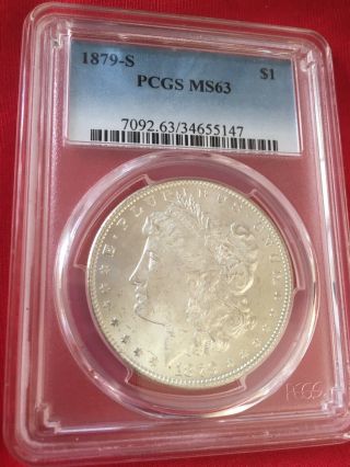 1879 S Pcgs Ms 63 Morgan Silver Dollar Coin