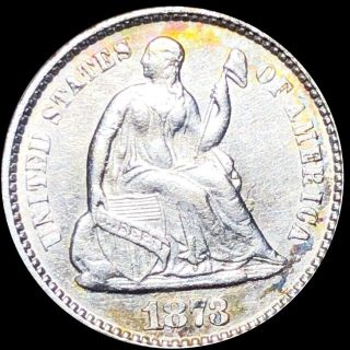 1873 Seated Liberty Half Dime Looks Uncirculated High End Ms Silver Collectible