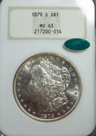 1879 S Ngc Ms - 63 Morgan Silver Dollar Cac