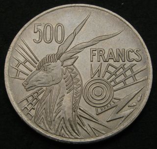 Central African States 500 Francs 1976 E - Nickel - Aunc - 496