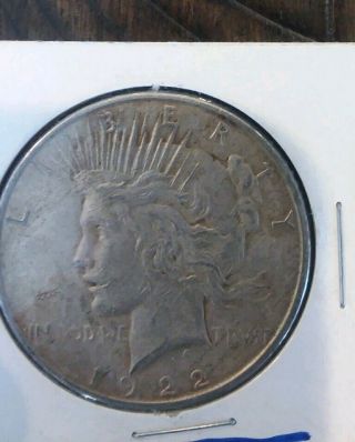 1922 Us Silver Liberty Peace One Dollar Coin