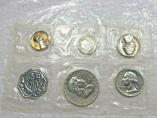 1959 U.  S.  Silver Proof Set - 60 Year Old Coins Still In - Set