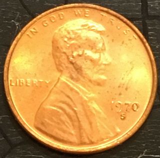 1970 S Small Date Lincoln Memorial Penny Uncirculated