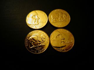 Westward Journey Liberty Series 2005 - Gold Buffalo Nickel Rare 24 K Gold Plated