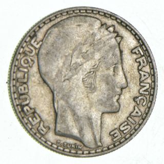 Silver - World Coin - 1933 France 20 Francs - World Silver Coin - 20.  4g 576