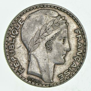 Silver - World Coin - 1933 France 20 Francs - 20 Grams - World Silver Coin 509