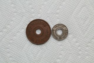 Palestine Coins,  5 Mils From 1927 And 20 Mils From 1942
