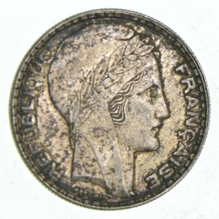 Silver - World Coin - 1933 France 20 Francs - World Silver Coin - 20.  3g 579
