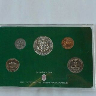 Vintage 1966 US Commemorative Gallery Proof Set Coins Money Half Dollar NR 3