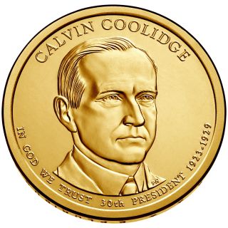 2014 P $1 Calvin Coolidge - 30th U.  S.  President - Bu