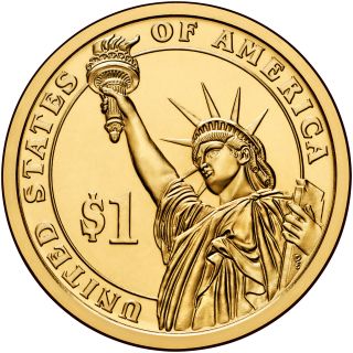 2014 P $1 Calvin Coolidge - 30th U.  S.  President - BU 2