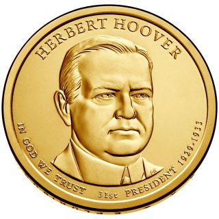 2014 P $1 Herbert Hoover - 31st U.  S.  President Bu