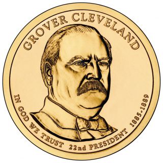 2012 P $1 Grover Cleveland - First Term - 22nd U.  S.  President - Bu