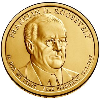 2014 P $1 Franklin D.  Roosevelt 32nd U.  S.  President - Bu