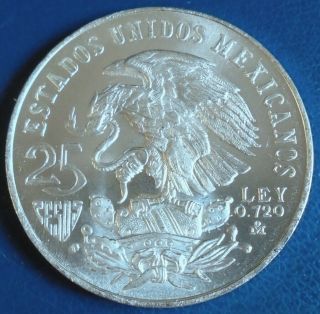 Mexico: 1968 25 Pesos,  " Summer Olympics ", .  720 Silver - Top Grade
