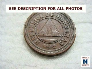 Noblespirit (ct) Premium World Coins 1920 Honduras 2 Centavos Vf