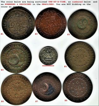 Error 1829r 80 - Reis Cstpd 40 Twice  Coin 3 Only - - Bosco