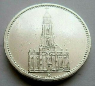 (304) Xxrare German Silver Coin 5 Reichsmark 1934 E