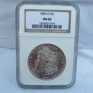 1883 O Us Morgan Silver $1 Dollar Coin Ms - 64 Ngc Orleans