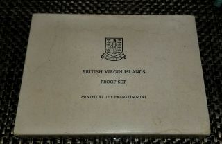 1974 British Virgin Islands 6 Piece Proof Set Sterling Silver Coin Franklin