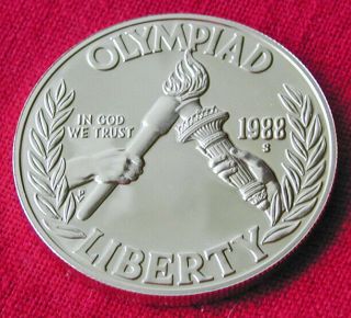 1988 Seoul Olympics proof silver commemorative - box & 2