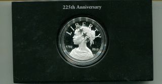 2017 P American Liberty 225th Anniversary Silver Medal Government Box,  2635