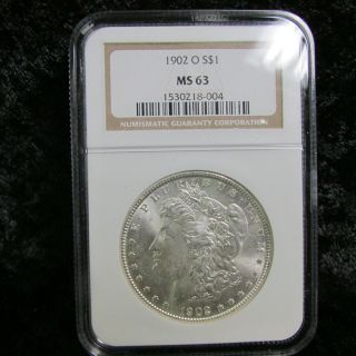 1902 O Us Morgan Silver $1 Dollar Coin Ms - 63 Ngc Orleans