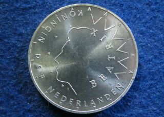 1987 Netherlands Silver 50 Gulden Commem - BU - U S 2