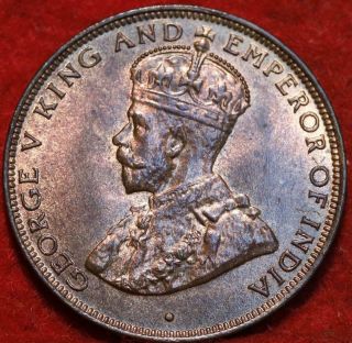 Uncirculated 1931 Hong Kong 1 Cent Foreign Coin