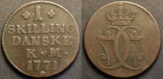Denmark,  1 Skilling 1771