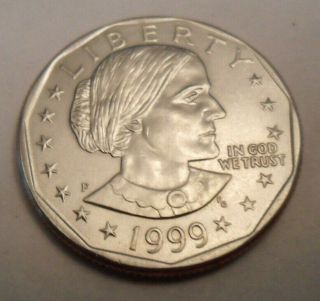 1999 P Susan B Anthony (sba) Dollar Coin