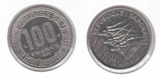 Gabon – 100 Francs Unc Coin 1975 Year Km 13