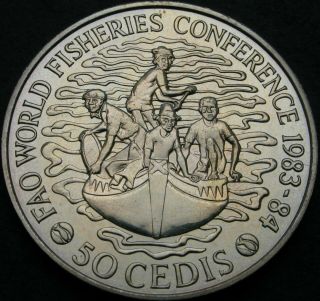 Ghana 50 Cedis 1984 - World Fisheries Conference - Aunc - 2139 ¤