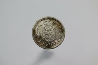 Denmark 1 Krone 1915 Silver B19 K7338