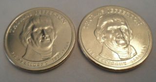 2007 P & D Thomas Jefferson Presidential Dollar Set (2 Coins)
