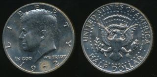 United States,  1972 - D Half Dollar,  Kennedy - Uncirculated