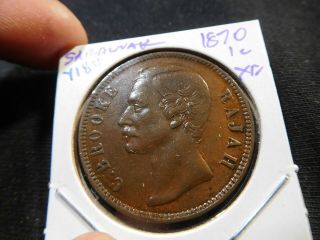 Y180 Malaya Sarawak 1870 Cent Xf