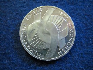 1972 G Germany Silver 10 Mark Olympic Commemorative - Bu - U S