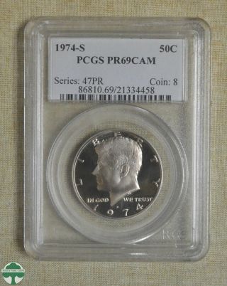 1974 - S Kennedy Half Dollar - Pcgs Certified - Pr69cam - Series: 47pr - Coin: 8