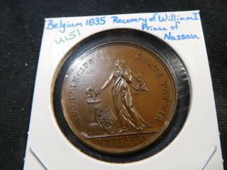U151 Belgium 1835 Recovery Of William I Prince Of Nassau Medal
