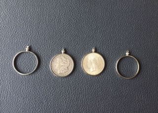Dozen Usa Silver Dollar Morgan Coin Holder Bezels For Old Worn Silver Dollars