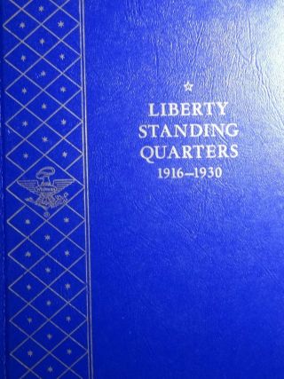 Starter Set Of 10 Different Standing Liberty Quarters In A Whitman Folder