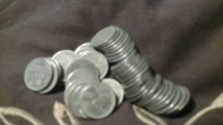 Roll of 50 Circulated Steel Wheat Pennies (1943) 3