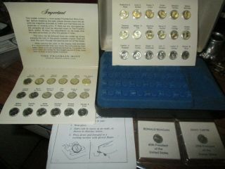 Franklin 38 Presidential Mini Coin Set First Edition Sterling Silver
