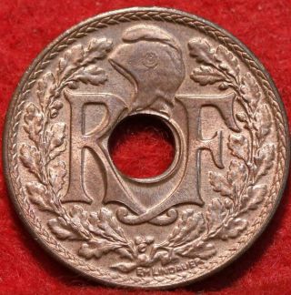 Uncirculated Red 1939 French Indo China 1/2 Cent Foreign Coin