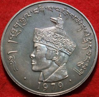 Uncirculated Proof 1979 Bhutan 3 Ngultrums Clad Foreign Coin