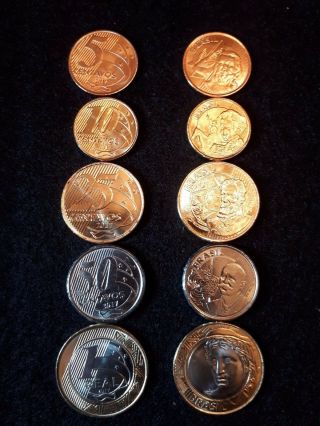 Brazil 2017 - Coins - Complete Set