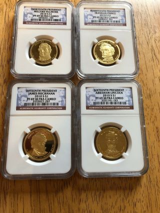 2010 - S Presidential 4 - Coin Proof Set Ngc Pf69 Ultra Cameo